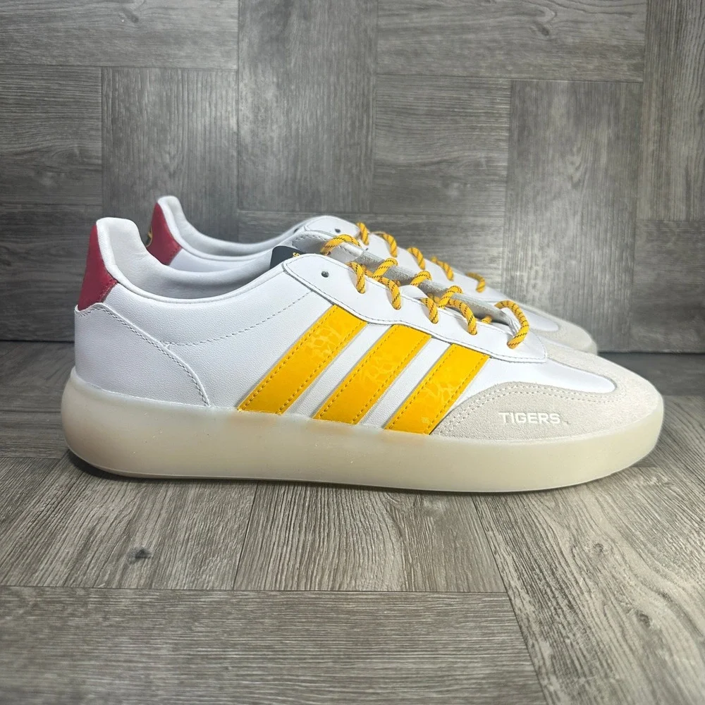 Adidas Barreda Decode Grambling State Tigers Men 11.5 White Yellow NEW KJ6845